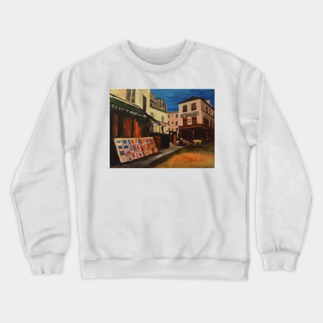 Montmartre Streets, Paris Crewneck Sweatshirt by golan22may